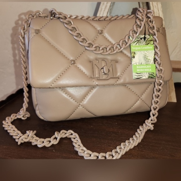Badgley Mischka Handbags - NWT BADGLEY MISCHKA studded quilted vegan leather bag